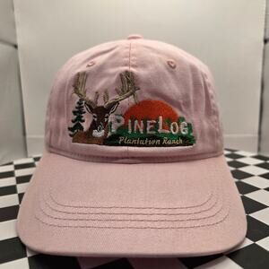 Pinelog Plantation Ranch Hat Pink Deer Hunting Dad Hat Mo Betta Outdoor Cap NWT